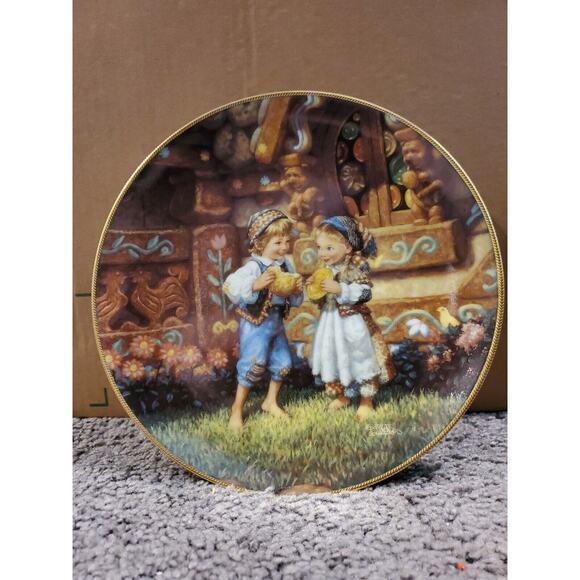 Knowles Collector Plate Vintage 1992 Hansel and Gretel 8.5" Classic Fairy Tales - Picture 1 of 4